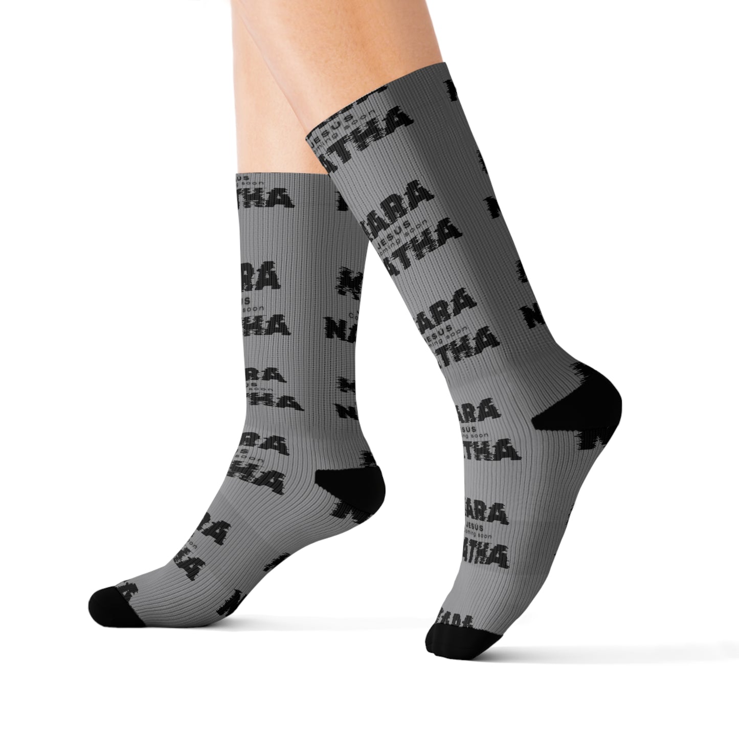 Personalized Sublimation Socks - Custom Name Design for Unique Gifting