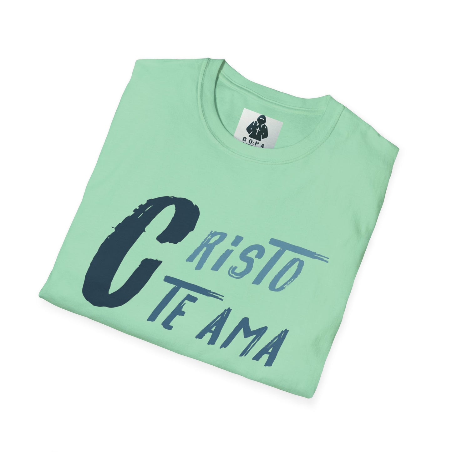 Unisex Softstyle T-Shirt - 'Cristo Te Ama' Inspirational Tee