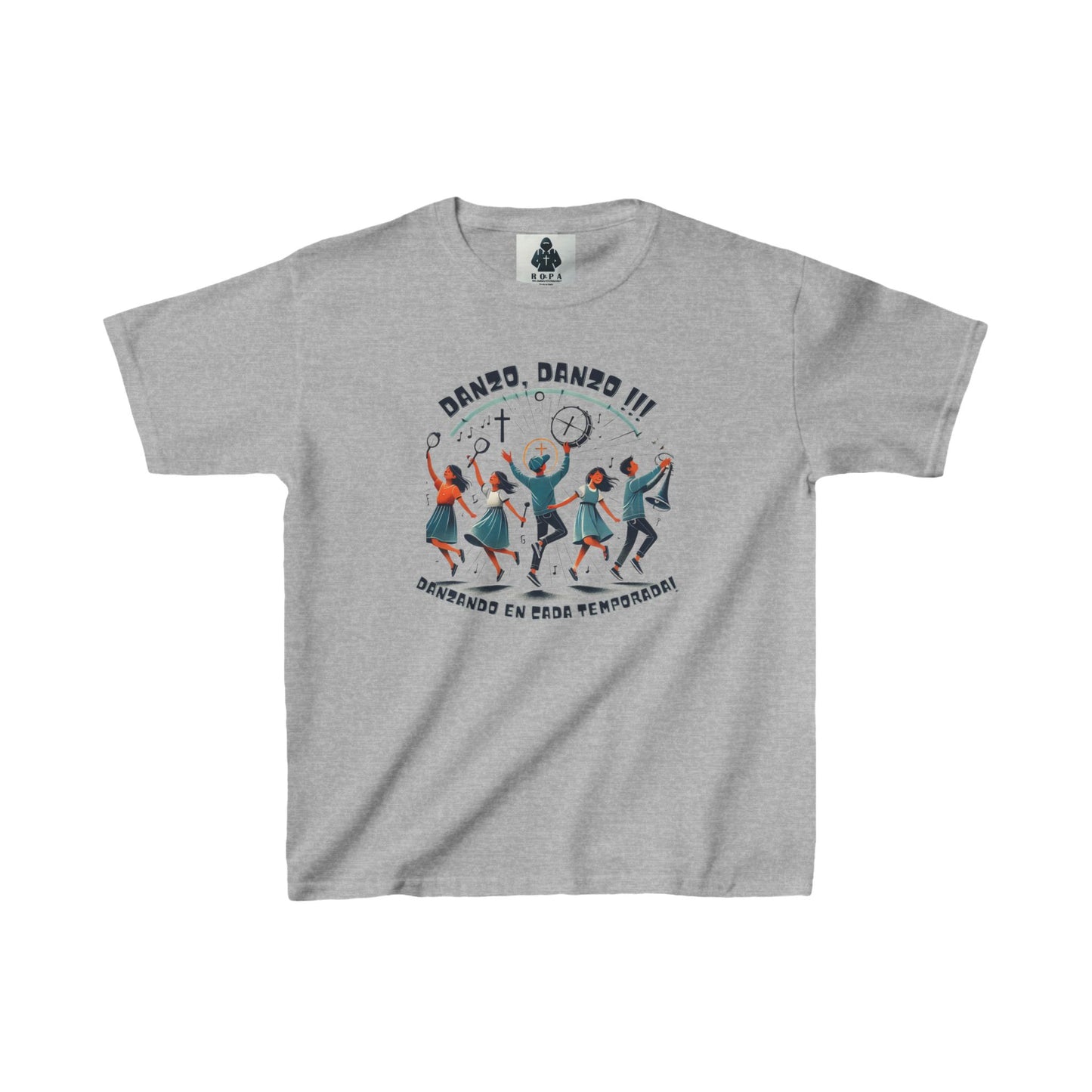 Dance Celebration Kids Heavy Cotton Tee - Fun & Stylish for Young Dancers