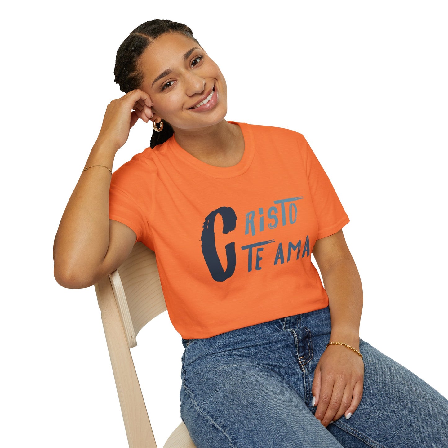 Unisex Softstyle T-Shirt - 'Cristo Te Ama' Inspirational Tee