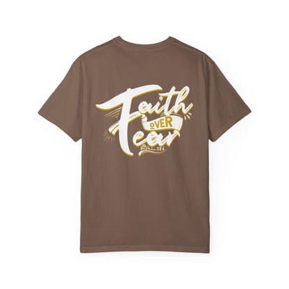 Faith Over Fear Graphic Tee, Inspirational T-Shirt, Christian Apparel, Unisex Religious Shirt, Powerfull Fashion
