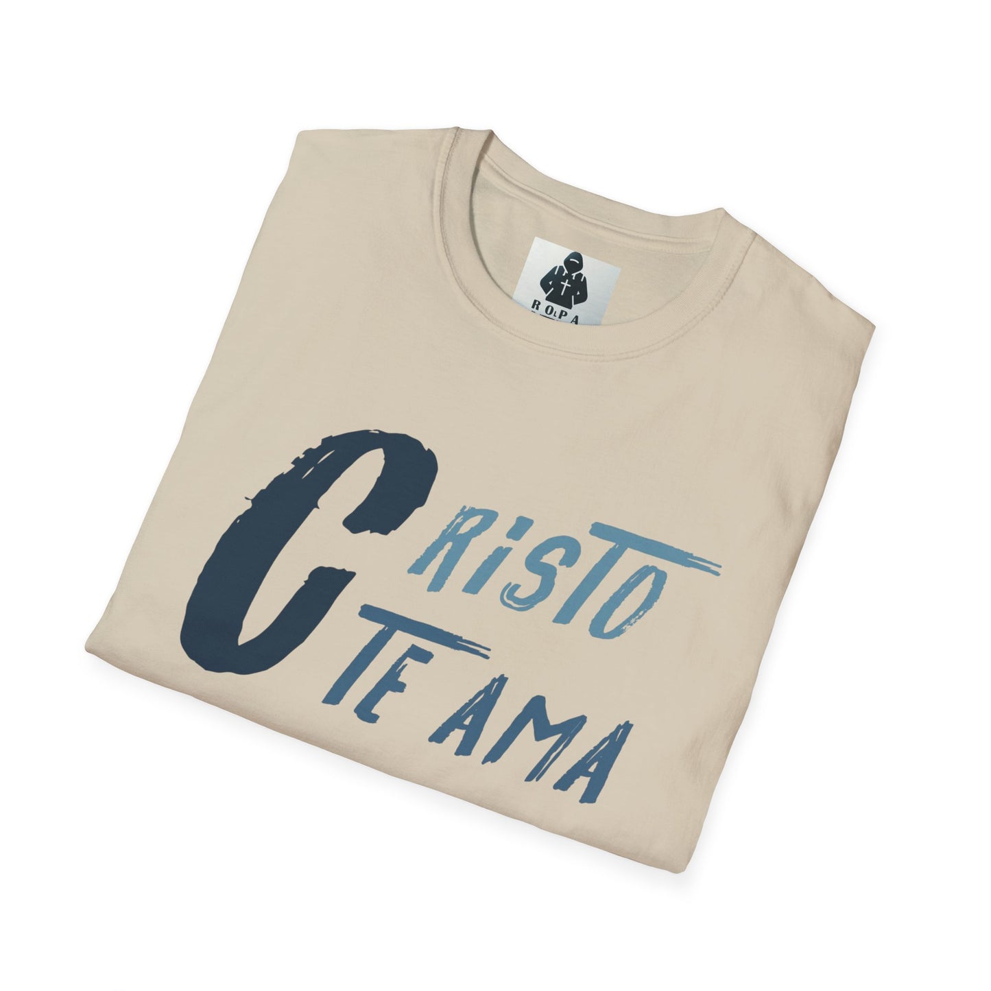 Unisex Softstyle T-Shirt - 'Cristo Te Ama' Inspirational Tee