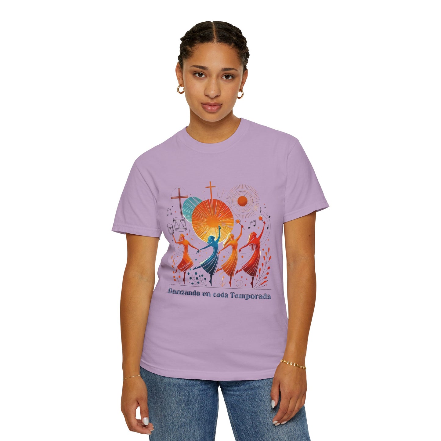 Unisex Garment-Dyed T-Shirt, Dance Design Tee, Seasonal Celebration Shirt, Gift for Dance Lovers, Festival Apparel