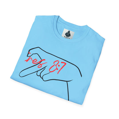 Unisex Softstyle T-Shirt with 'rez 87' Graphic - Casual Streetwear Tee