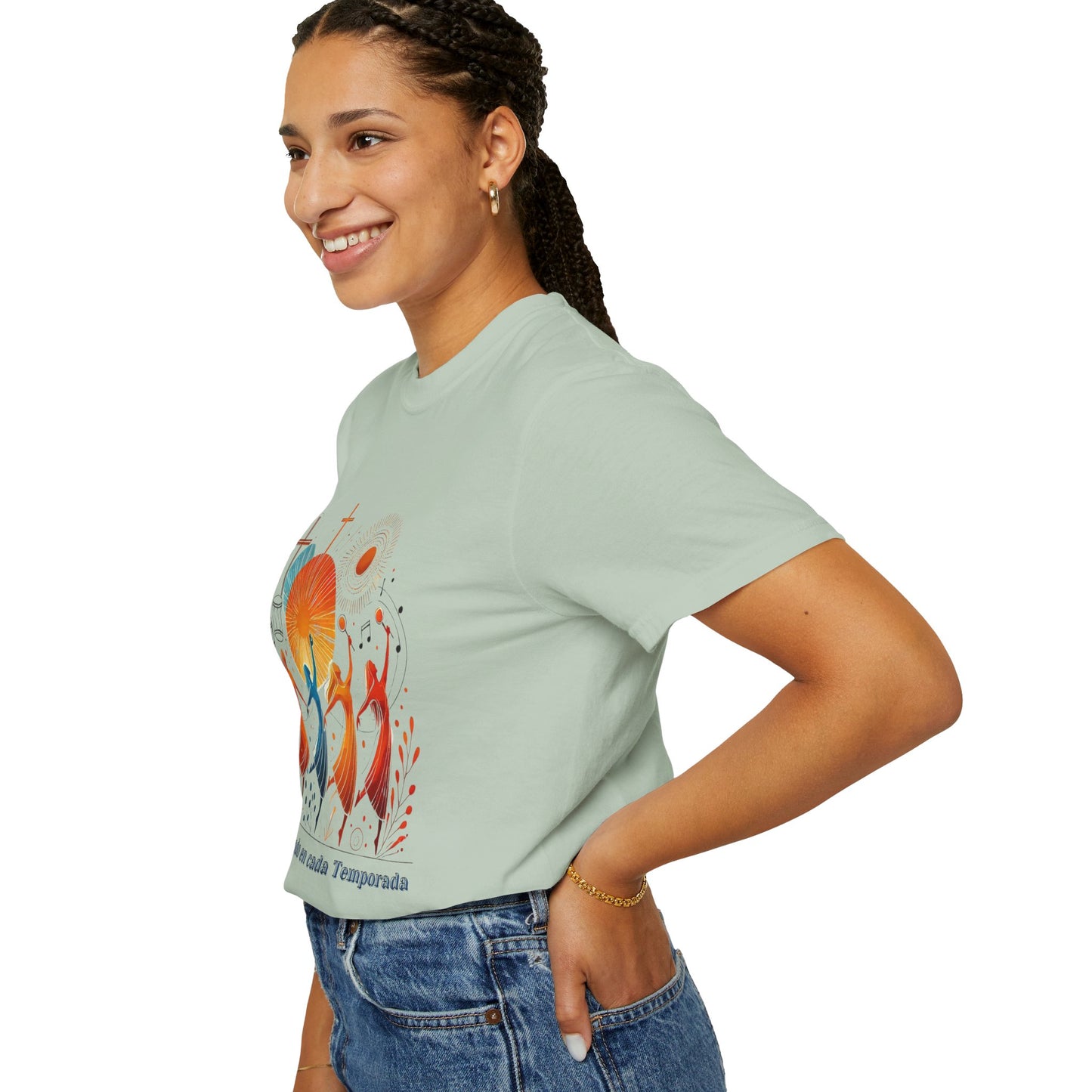 Unisex Garment-Dyed T-Shirt, Dance Design Tee, Seasonal Celebration Shirt, Gift for Dance Lovers, Festival Apparel