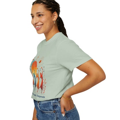 Unisex Garment-Dyed T-Shirt, Dance Design Tee, Seasonal Celebration Shirt, Gift for Dance Lovers, Festival Apparel