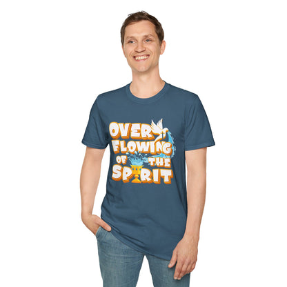 Overflowing of the Spirit Unisex Softstyle T-Shirt - Inspirational Graphic Tee for Everyday Wear