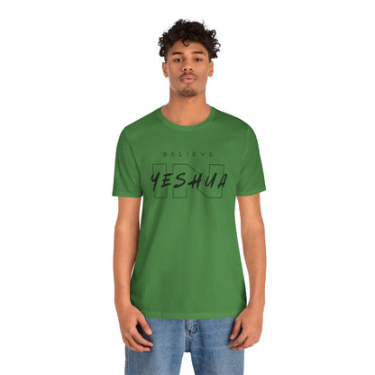 Unisex Short Sleeve Tee - 'Believe Yeshua' Inspirational Graphic Tee