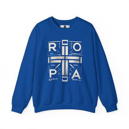 Eco-Friendly Graphic Crewneck Sweatshirt - R O P A  Cruz Design