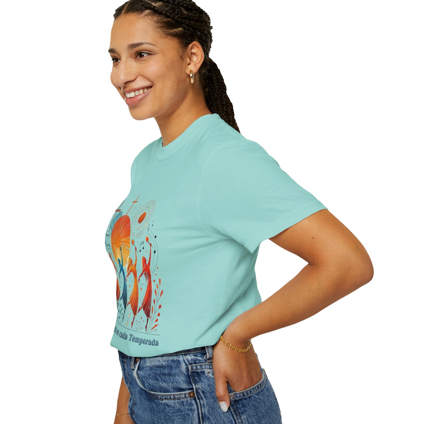 Unisex Garment-Dyed T-Shirt, Dance Design Tee, Seasonal Celebration Shirt, Gift for Dance Lovers, Festival Apparel