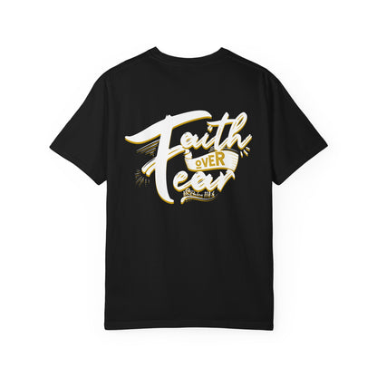 Faith Over Fear Graphic Tee, Inspirational T-Shirt, Christian Apparel, Unisex Religious Shirt, Powerfull Fashion