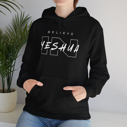 Unisex Heavy Blend™ Hooded Sweatshirt - 'Believe Yeshua' Inspirational Hoodie
