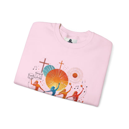 Danzando en cada Temporada Sweatshirt | Unisex Heavy Blend Crewneck with Colorful Dance Design