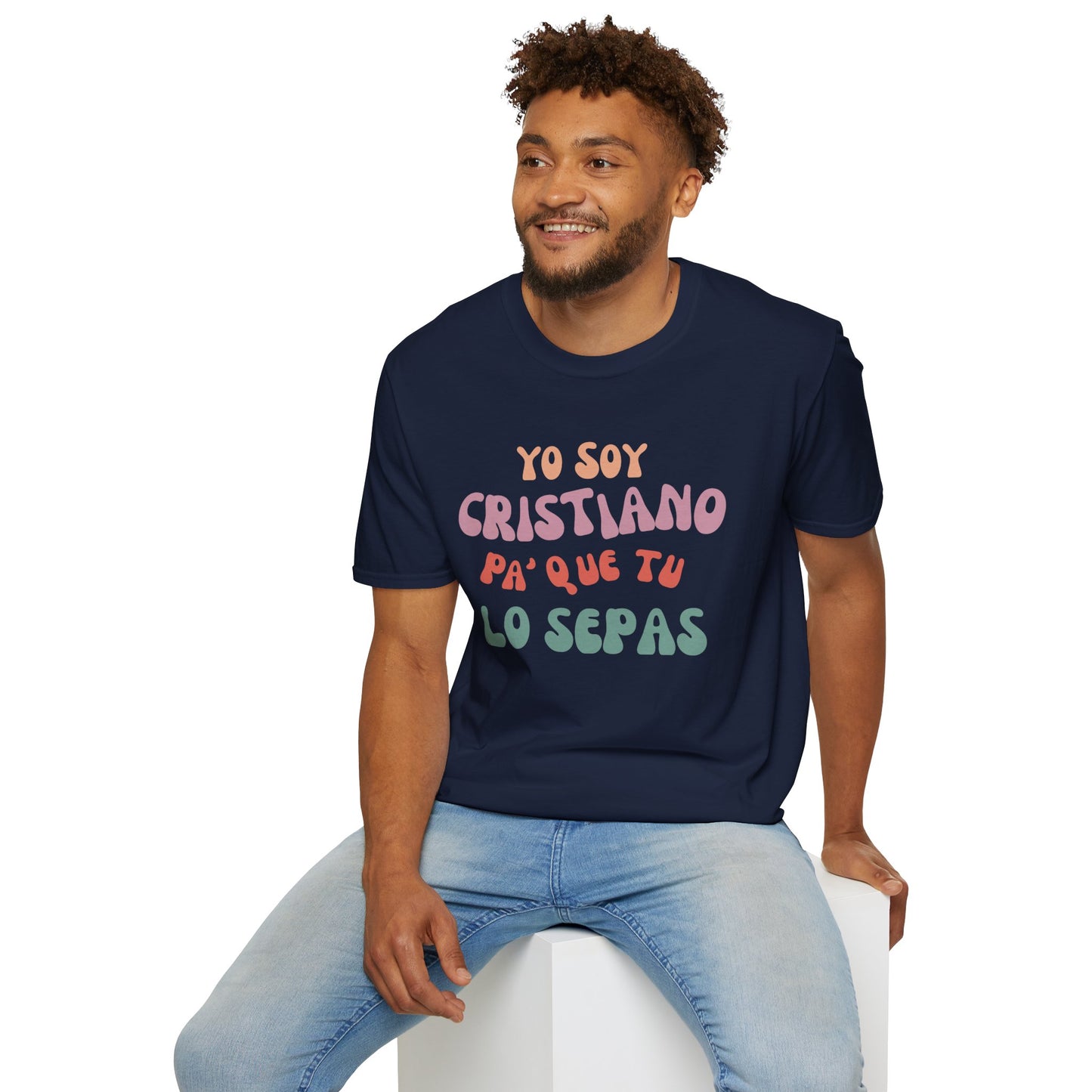 Yo Soy Cristiano Unisex Softstyle T-Shirt - Fun Statement Tee for Faith and Culture