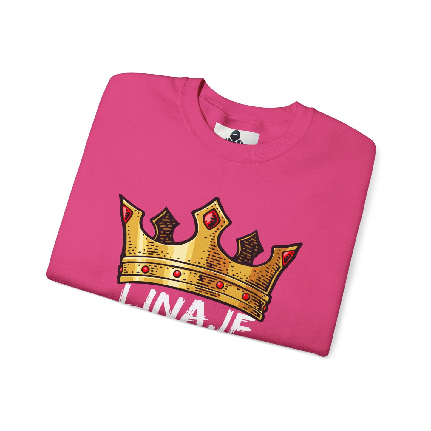 Crown Design Unisex Crewneck Sweatshirt - 'LINAJE REAL'