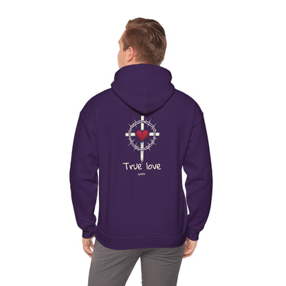 True Love Hoodie - Cozy Unisex Sweatshirt, Heart Design Gift, Valentine's Day Apparel, Casual Love Wear, Everyday Comfort