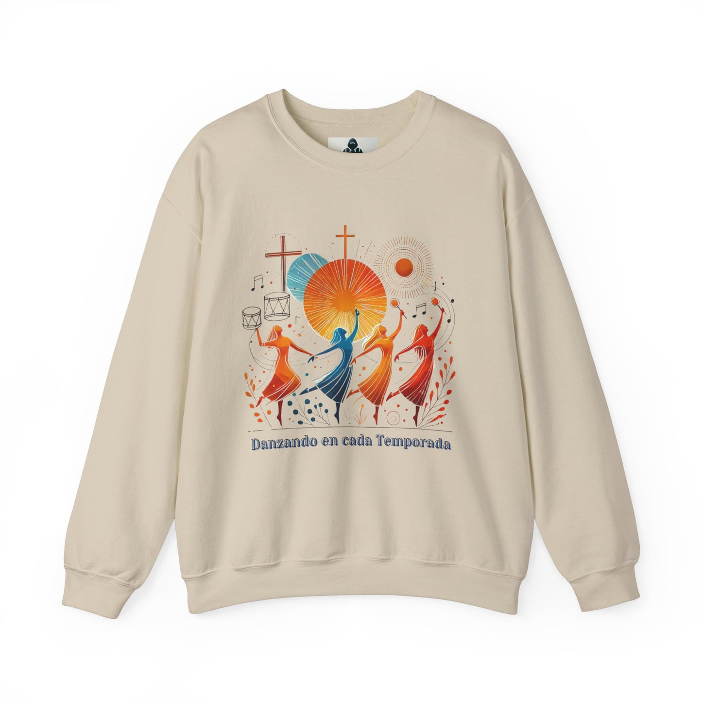 Danzando en cada Temporada Sweatshirt | Unisex Heavy Blend Crewneck with Colorful Dance Design