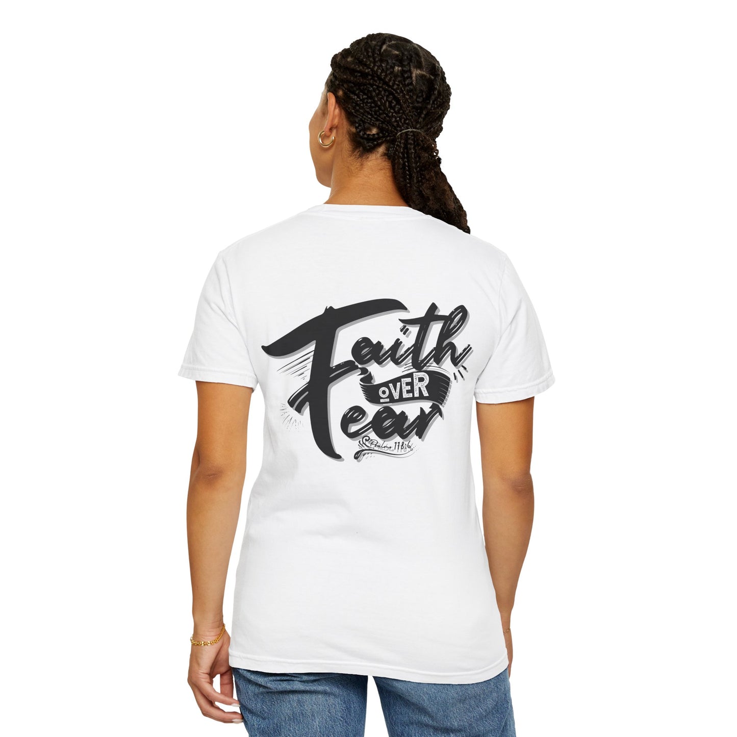 Faith Over Fear Graphic Tee, Inspirational T-Shirt, Christian Apparel, Unisex Religious Shirt, Powerfull Fashion