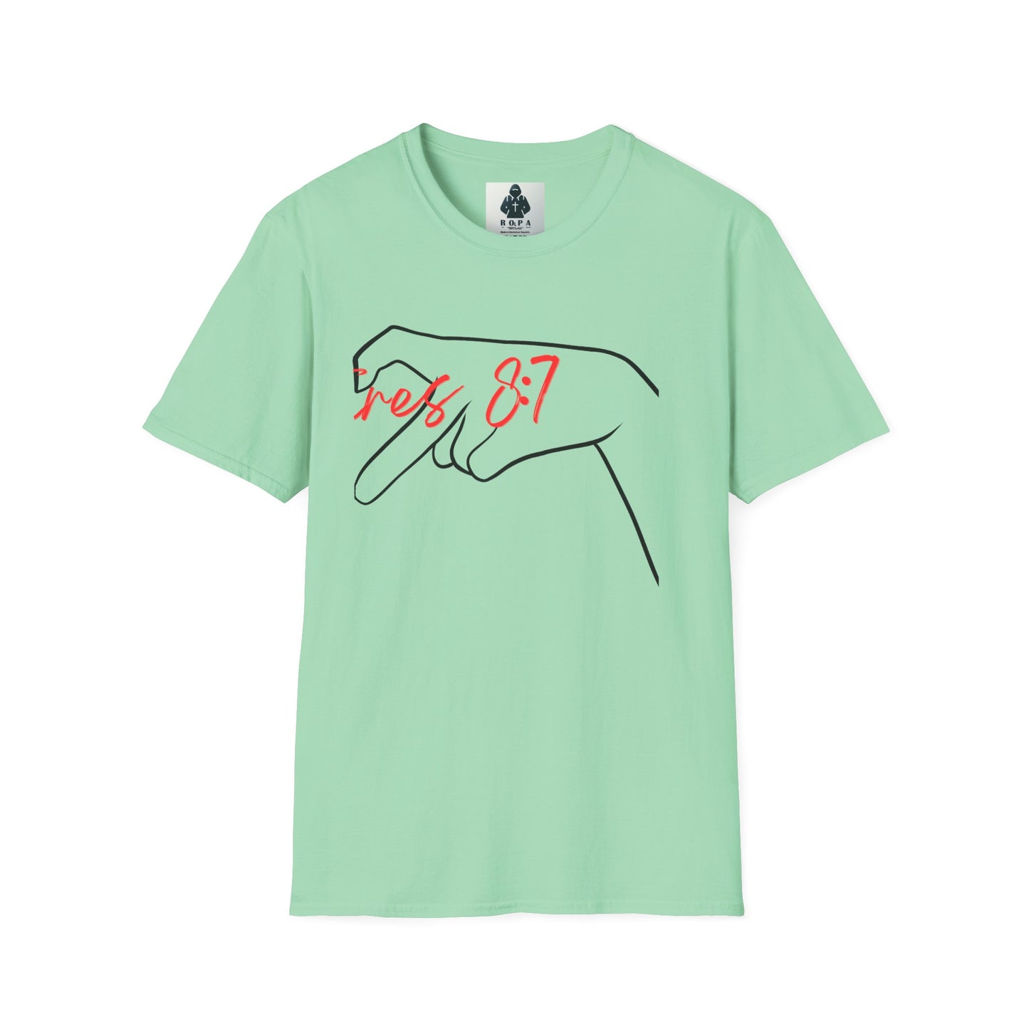 Unisex Softstyle T-Shirt with 'rez 87' Graphic - Casual Streetwear Tee
