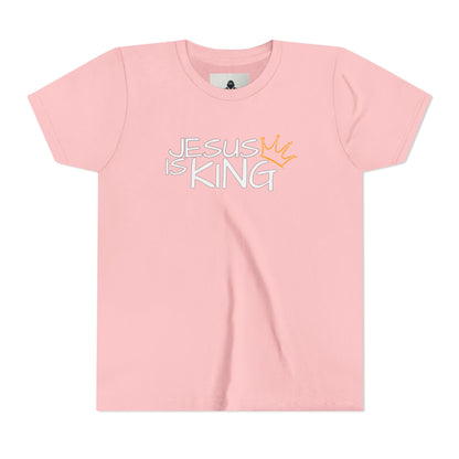 Youth Tee with Inspirational Jesus Design, Faith T-Shirt, Christian Gift, Summer Outfit, Religious Apparel, Kids Faithwear