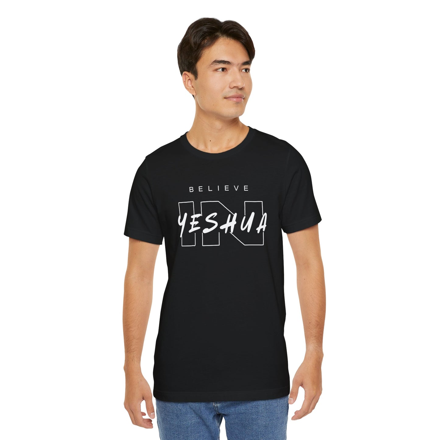 Unisex Short Sleeve Tee - 'Believe Yeshua' Inspirational Graphic Tee