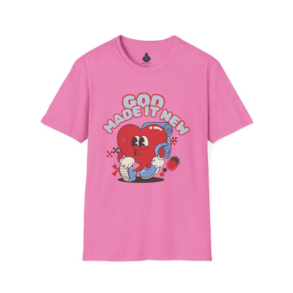 God Made New Unisex Softstyle T-Shirt - Fun & Playful Graphic Tee