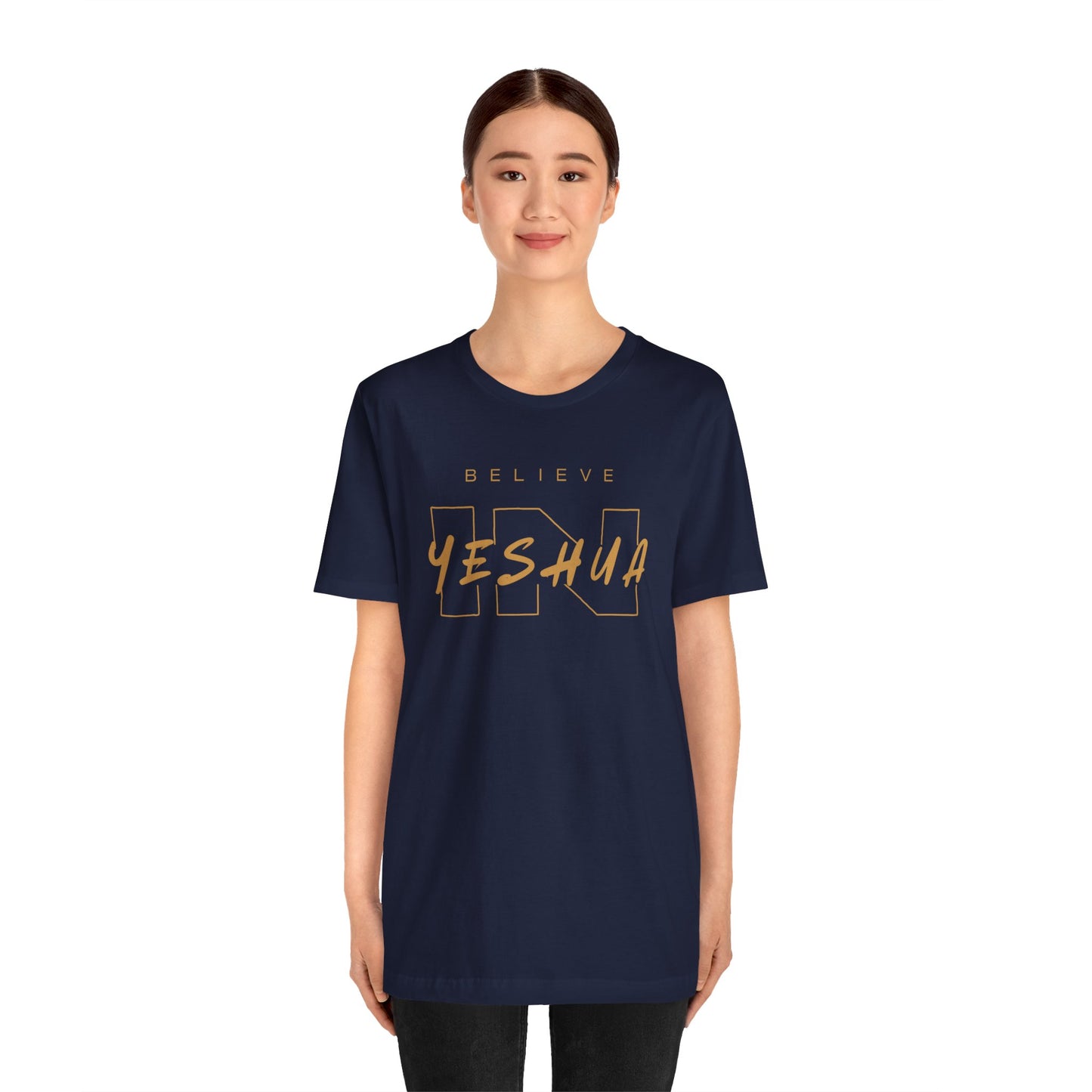 Unisex Short Sleeve Tee - 'Believe Yeshua' Inspirational Graphic Tee