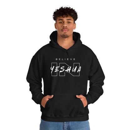 Unisex Heavy Blend™ Hooded Sweatshirt - 'Believe Yeshua' Inspirational Hoodie