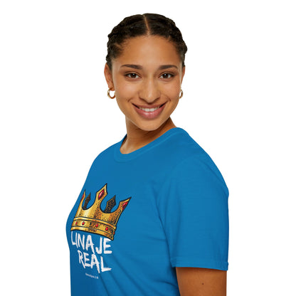 Unisex Softstyle T-Shirt - "Linaje Real" Crown Design - Perfect for Celebrations and Everyday Wear
