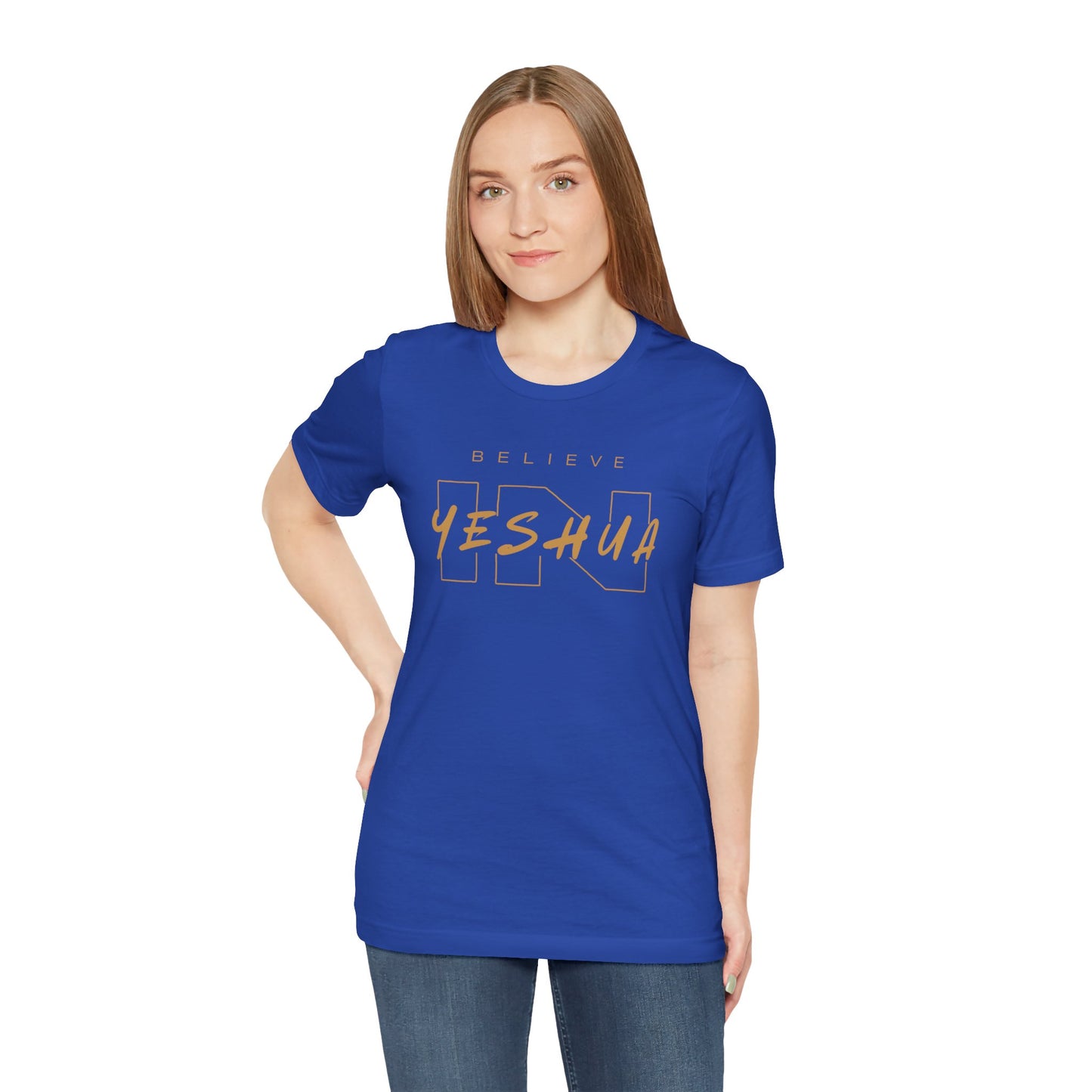 Unisex Short Sleeve Tee - 'Believe Yeshua' Inspirational Graphic Tee