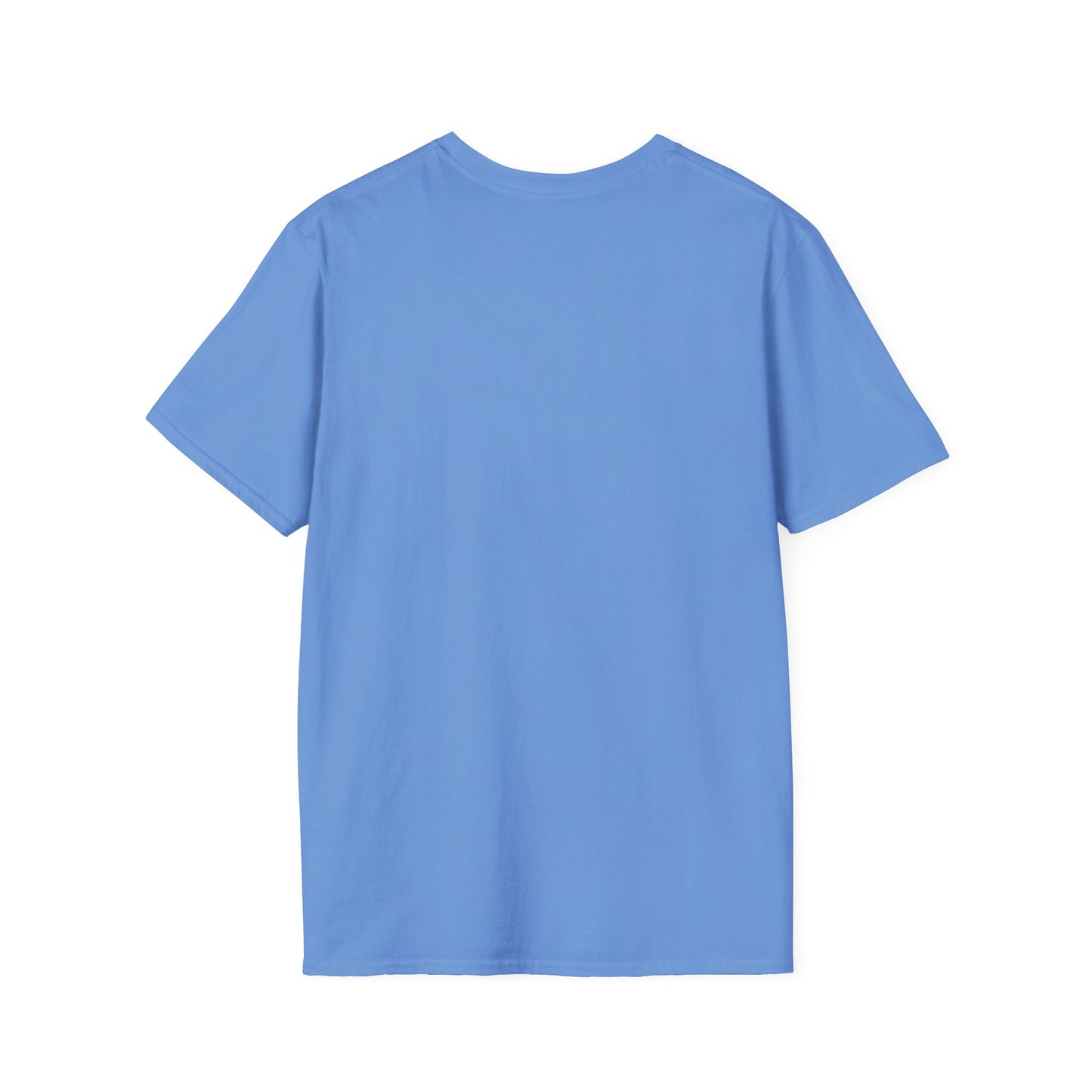 Minimalist Unisex Softstyle T-Shirt with Hand Design