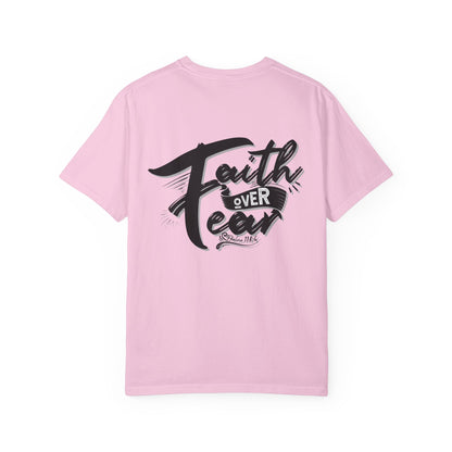 Faith Over Fear Graphic Tee, Inspirational T-Shirt, Christian Apparel, Unisex Religious Shirt, Powerfull Fashion