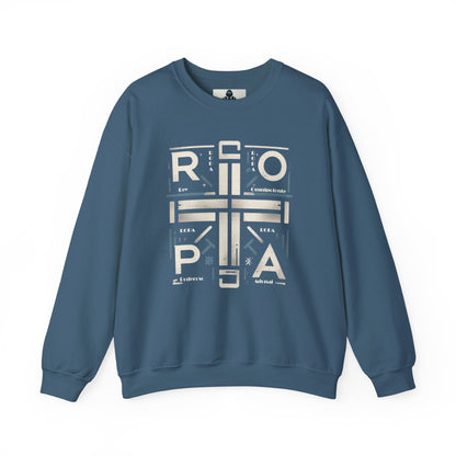Eco-Friendly Graphic Crewneck Sweatshirt - R O P A  Cruz Design