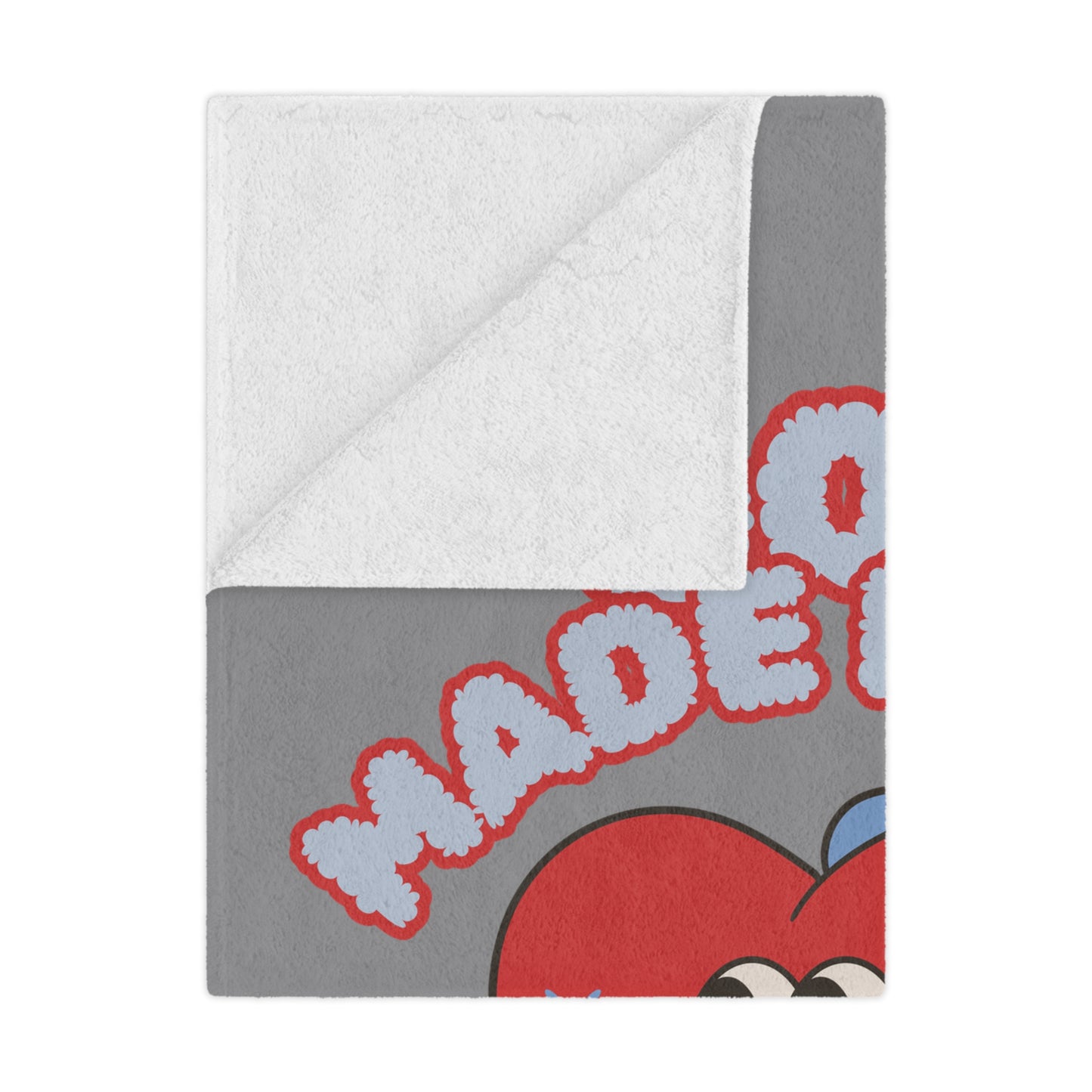 God Made It New Microfiber Blanket - Cozy Heart Design for Comfort and Inspiration