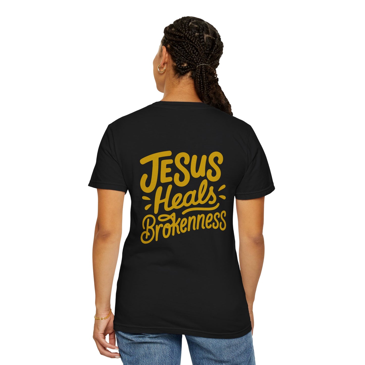 Inspirational Unisex T-Shirt - Jesus Heals Brokenness, Faith Shirt, Encouraging Apparel, Christian Gift, Spiritual Clothing
