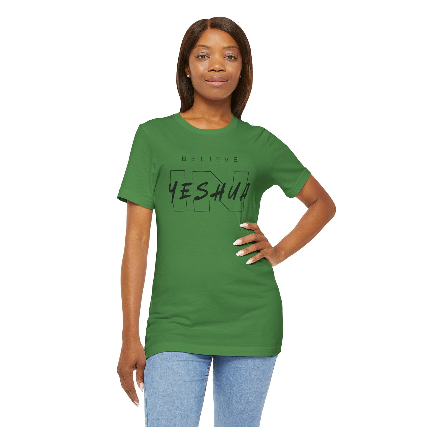 Unisex Short Sleeve Tee - 'Believe Yeshua' Inspirational Graphic Tee