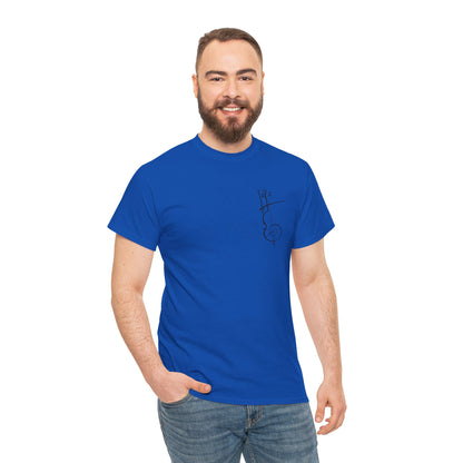 (Ropa Ft Hector David) Vintage Violin Graphic Tee, Unisex Cotton T-Shirt, Retro Violin Art, Perfect for Musicians, Music Lover Gift,