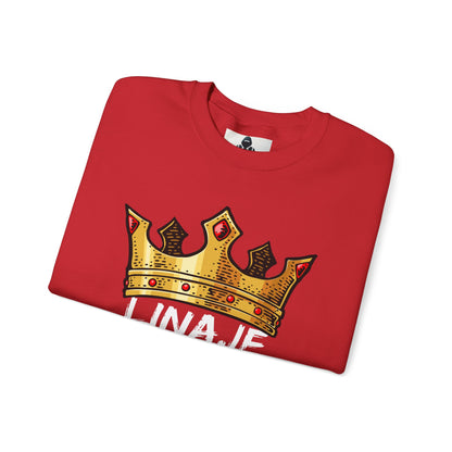 Crown Design Unisex Crewneck Sweatshirt - 'LINAJE REAL'