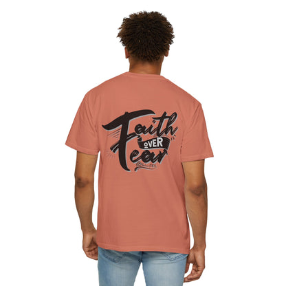 Faith Over Fear Graphic Tee, Inspirational T-Shirt, Christian Apparel, Unisex Religious Shirt, Powerfull Fashion