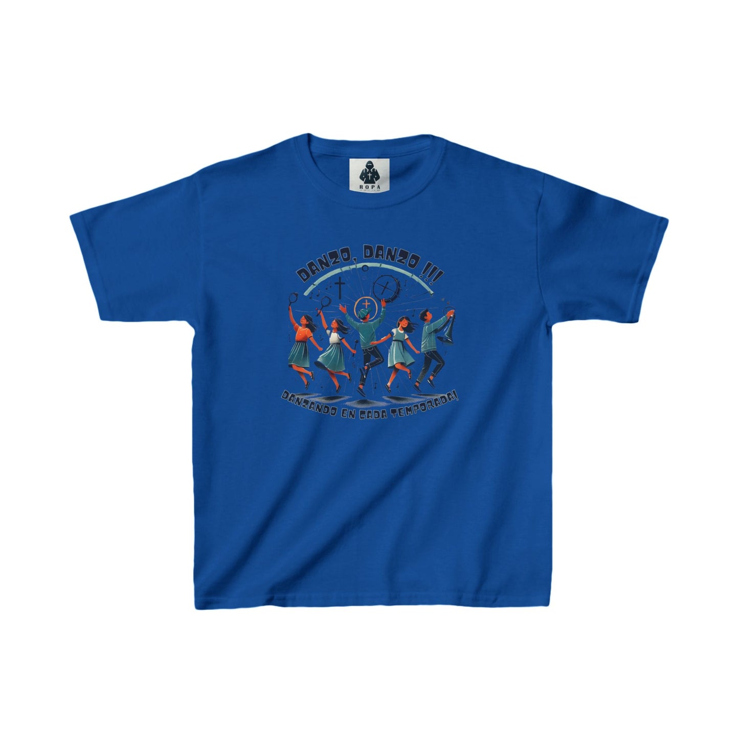 Dance Celebration Kids Heavy Cotton Tee - Fun & Stylish for Young Dancers