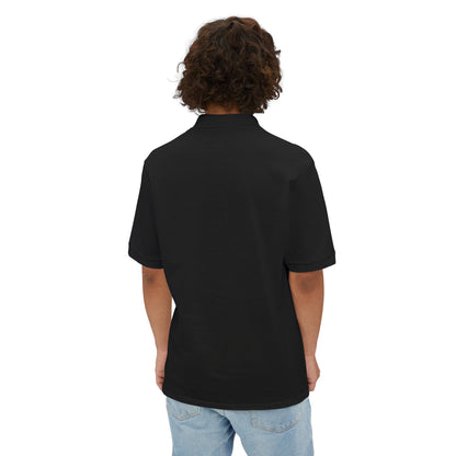 Faith-Inspired Men's Piqué Polo Shirt, Christian Apparel, Gift for Believers, Casual Outfit, Jesus Coming Soon
