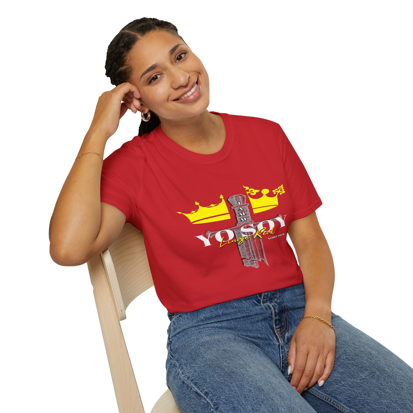 Crown Graphic Unisex Softstyle T-Shirt | Casual Wear, Streetwear, Gift for Friends, Birthday, Everyday Fashion