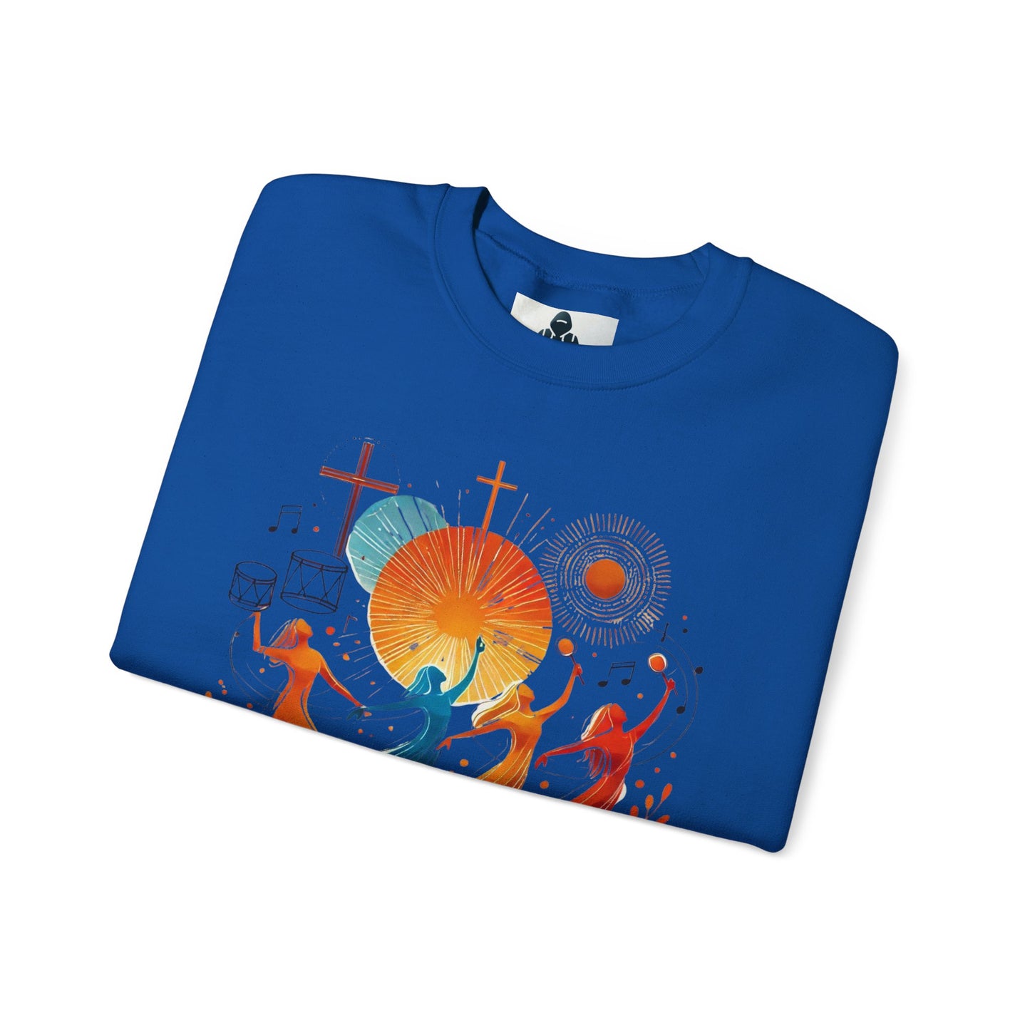 Danzando en cada Temporada Sweatshirt | Unisex Heavy Blend Crewneck with Colorful Dance Design
