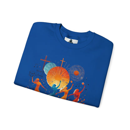Danzando en cada Temporada Sweatshirt | Unisex Heavy Blend Crewneck with Colorful Dance Design