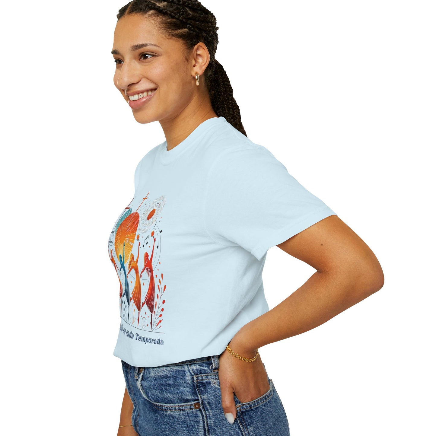 Unisex Garment-Dyed T-Shirt, Dance Design Tee, Seasonal Celebration Shirt, Gift for Dance Lovers, Festival Apparel