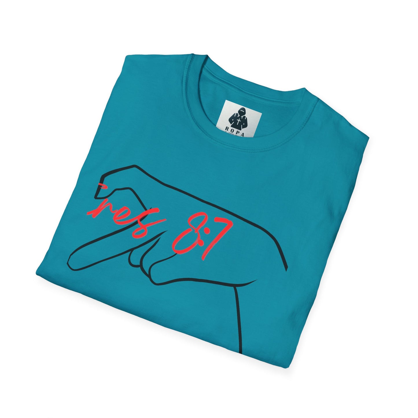 Unisex Softstyle T-Shirt with 'rez 87' Graphic - Casual Streetwear Tee