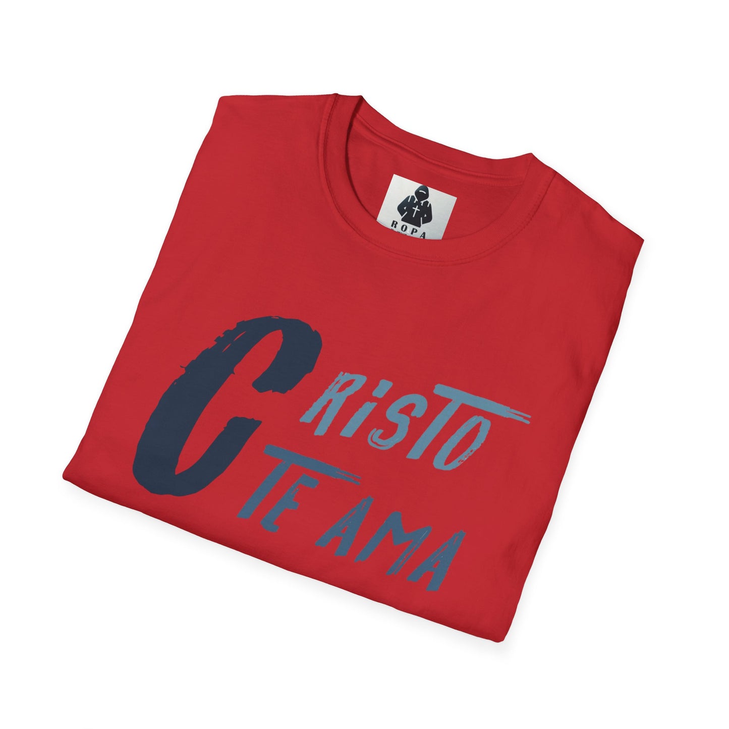 Unisex Softstyle T-Shirt - 'Cristo Te Ama' Inspirational Tee