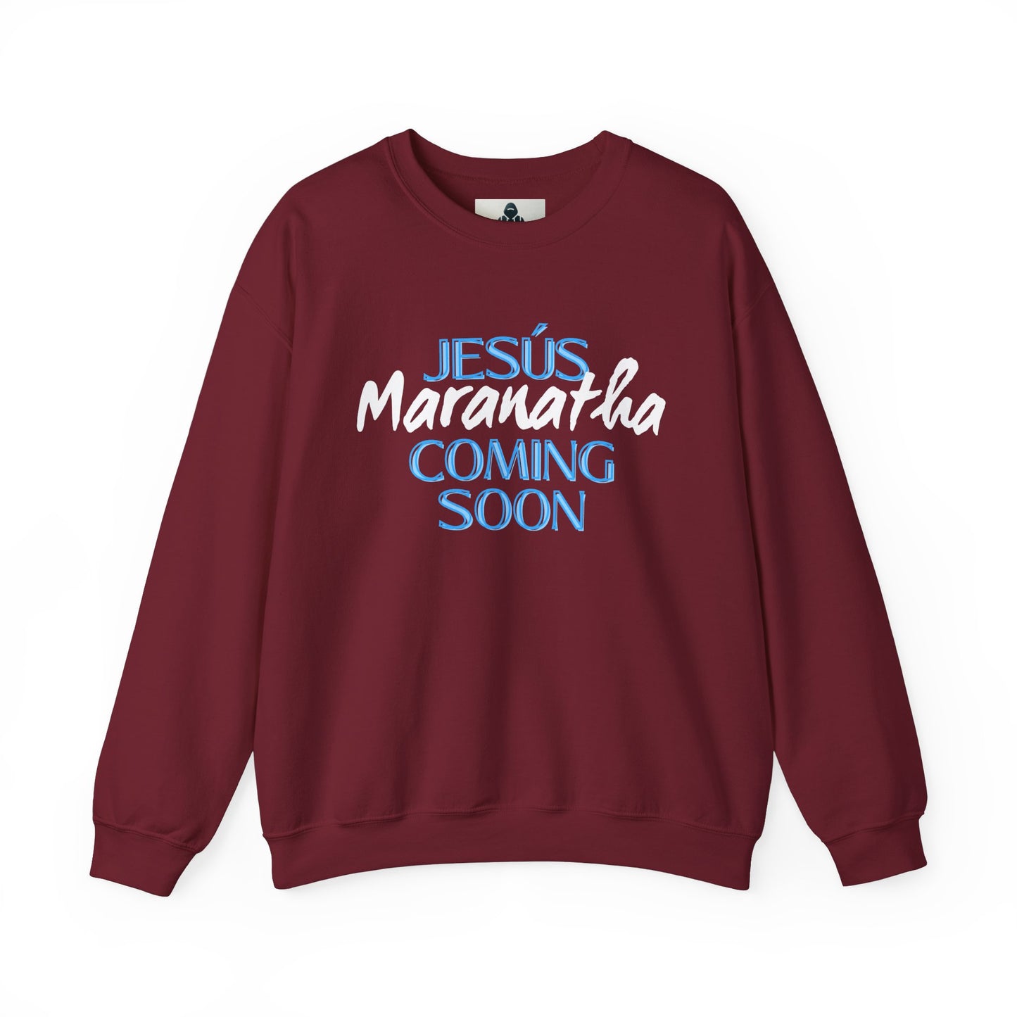 Unisex Heavy Blend™ Crewneck Sweatshirt - "JESÚS Maranatha COMING SOON" - Faith-Based Christian Apparel