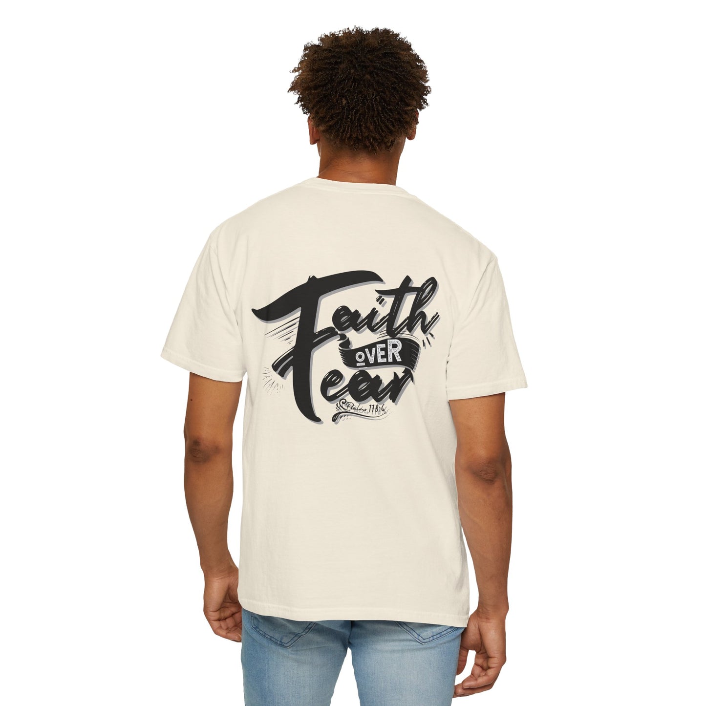 Faith Over Fear Graphic Tee, Inspirational T-Shirt, Christian Apparel, Unisex Religious Shirt, Powerfull Fashion