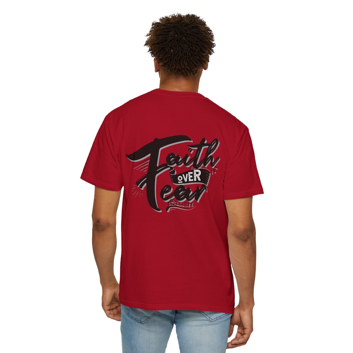 Faith Over Fear Graphic Tee, Inspirational T-Shirt, Christian Apparel, Unisex Religious Shirt, Powerfull Fashion
